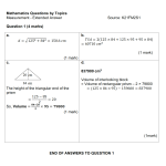 MQBT10 - Measurement - 20 Extended Answer Questions