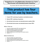 MQBT10 - Measurement - 20 Extended Answer Questions