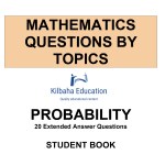 MQBT12 - Probability - 20 Extended Answer Questions