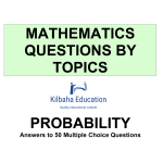 MQBT12 - Probability - 50 Multiple Choice Questions