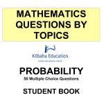 MQBT12 - Probability - 50 Multiple Choice Questions