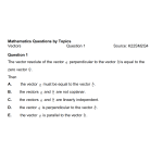 MQBT13 - Vectors - 50 Multiple Choice Questions