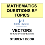 MQBT13 - Vectors - 50 Multiple Choice Questions