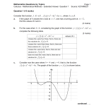 MQBT1 - Calculus Maths Methods - 20 Extended Answer Questions