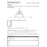 MQBT1 - Calculus Maths Methods - 50 Multiple Choice Questions