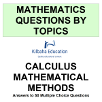 MQBT1 - Calculus Maths Methods - 50 Multiple Choice Questions