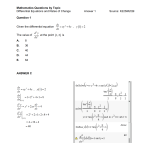 MQBT4 - Differential Equations - 50 Multiple Choice Questions