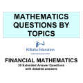 MQBT5 - Financial Mathematics - 20 Extended Answer Questions