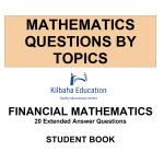 MQBT5 - Financial Mathematics - 20 Extended Answer Questions