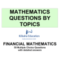 MQBT5 - Financial Mathematics - 50 Multiple Choice Questions