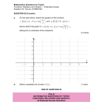 MQBT6 - Functions and Relations 1 - 20 Extended Answer Questions