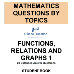 MQBT6 - Functions and Relations 1 - 20 Extended Answer Questions