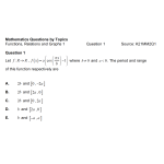 MQBT6 - Functions and Relations 1 - 50 Multiple Choice Questions