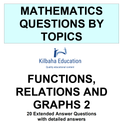 MQBT7 - Functions and Relations 2 - 20 Extended Answer Questions