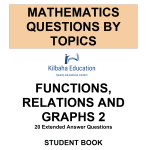 MQBT7 - Functions and Relations 2 - 20 Extended Answer Questions