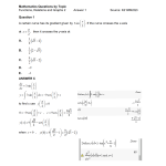 MQBT7 - Functions and Relations 2 - 50 Multiple Choice Questions