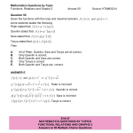 MQBT7 - Functions and Relations 2 - 50 Multiple Choice Questions