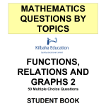 MQBT7 - Functions and Relations 2 - 50 Multiple Choice Questions