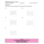 MQBT8 - Graphs and Networks - 50 Multiple Choice Questions