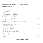 MQBT9 - Integration - 20 Extended Answer Questions