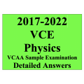 2017-2022 VCAA VCE Physics Sample Exam - Detailed Answers