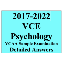 2017-2022 VCAA VCE Psychology Sample Exam - Detailed Answers