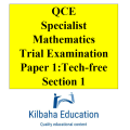 2021 Kilbaha QCE Specialist Mathematics Trial Exam Paper 1
