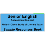Senior English Unit 4 - Close Study of Literary Texts