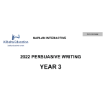 2022 Kilbaha Interactive NAPLAN Trial Test Writing Year 3