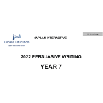 2022 Kilbaha Interactive NAPLAN Trial Test Writing Year 7