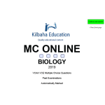 VCAA MC Online 2019 Biology