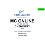 VCAA MC Online 2019 Chemistry