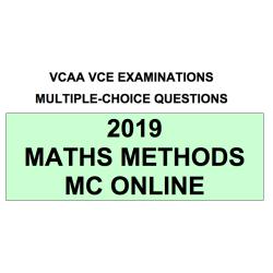 VCAA MC Online 2019 Mathematical Methods