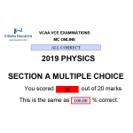 VCAA MC Online 2019 Physics