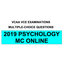 VCAA MC Online 2019 Psychology