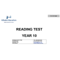 Literacy Tests - Reading Year 10