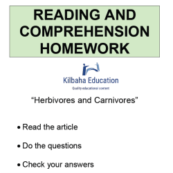 Reading - Herbivores and Carnivores