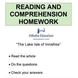 Reading - The Lake Isle of Innisfree