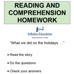 Reading - What we did on the holidays