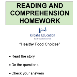 Reading - Healthy Food Choices