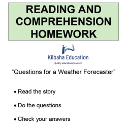 Reading - Questions for a Weather Forecaster