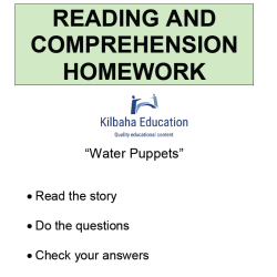 Reading - Water puppets