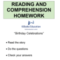 Reading - Celebrating your last birthday