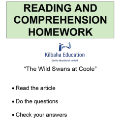 Reading - The Wild Swans at Coole