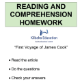 Reading - First voyage of James Cook