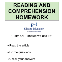 Reading - Palm oil - should we use it