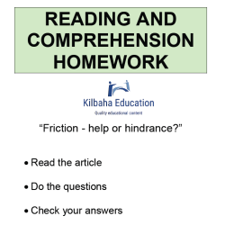 Reading - Friction - help or hindrance