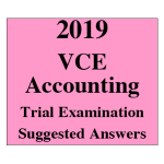2019 Kilbaha VCE Accounting Trial Examination