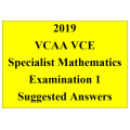 Detailed answers 2019 VCAA VCE Specialist Mathematics Examination 1
