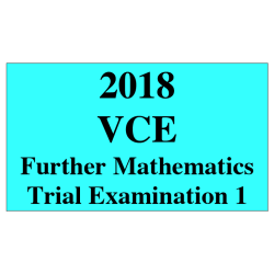 2018 Kilbaha VCE Further Maths Trial Examination 1